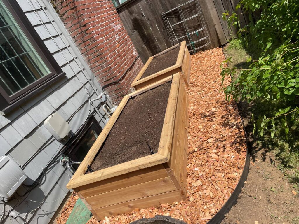 raised garden bed design & installation in Portland