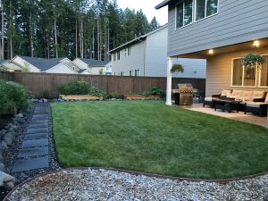 Hardscape walkway built for a Portland home