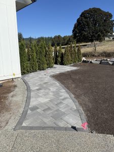 stone walkway installed by Earthborn Landscape Services in Portland